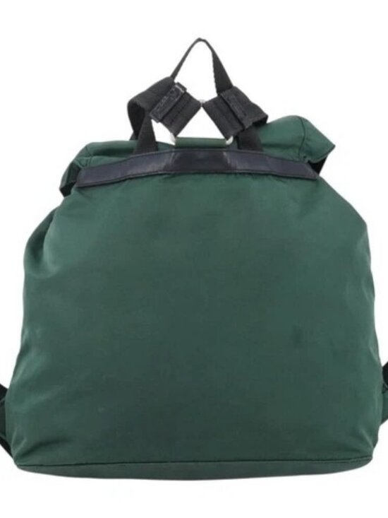 PRADA Backpack Nylon Green Silver Auth 172160 main image 16